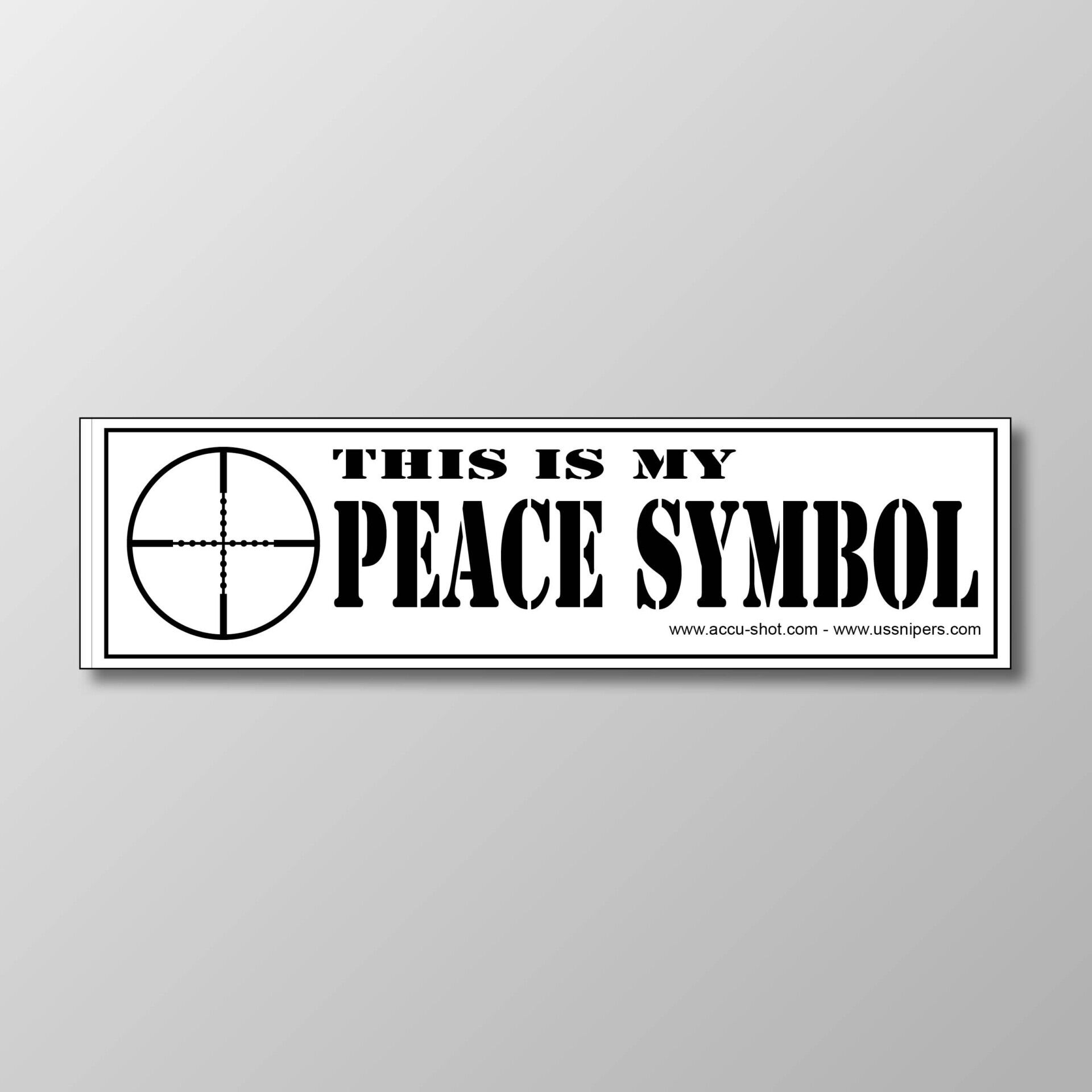BT11: "Peace Symbol" Bumper Sticker