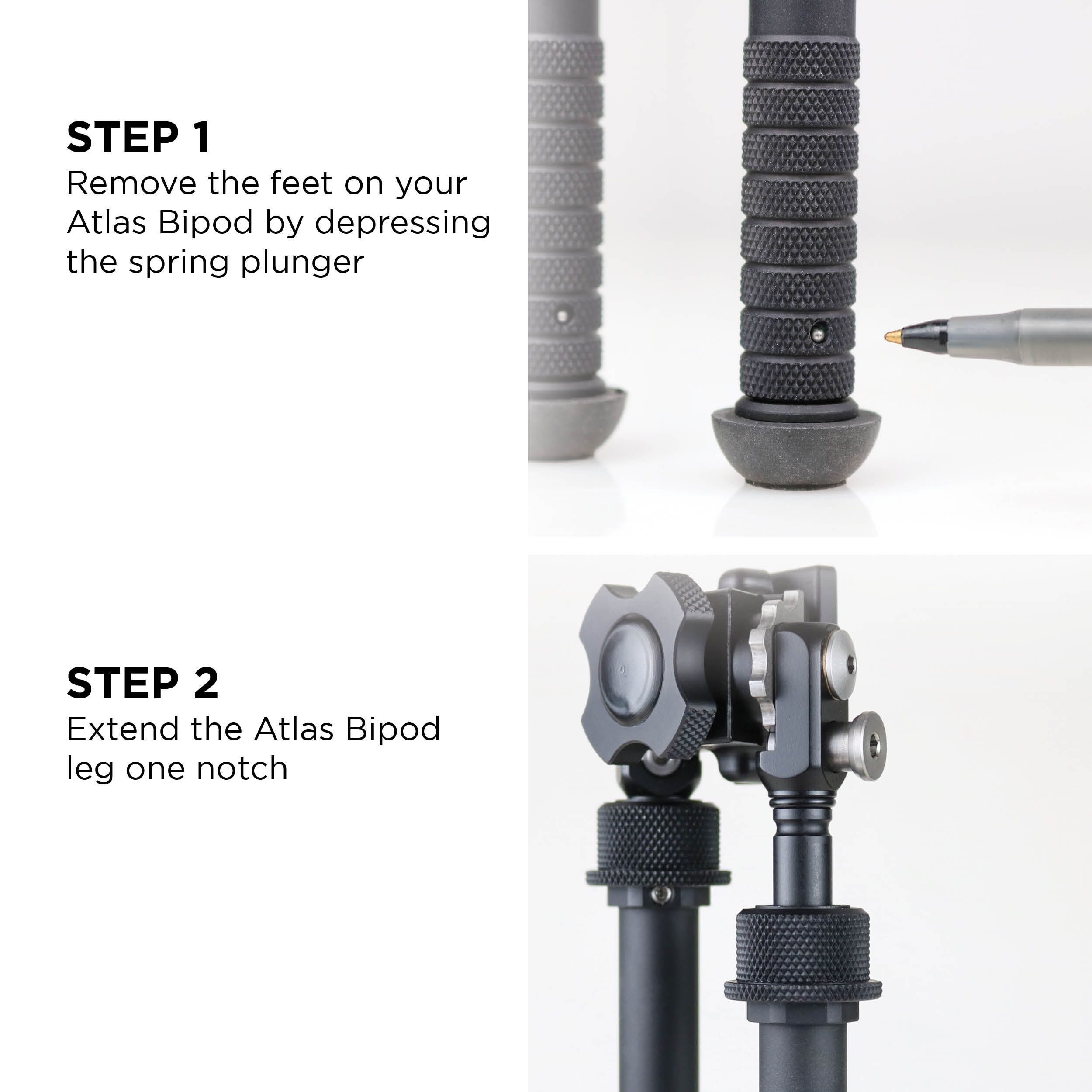 BLEMISHED BT85: Atlas® Adjustable Leg Extensions | B&T Industries