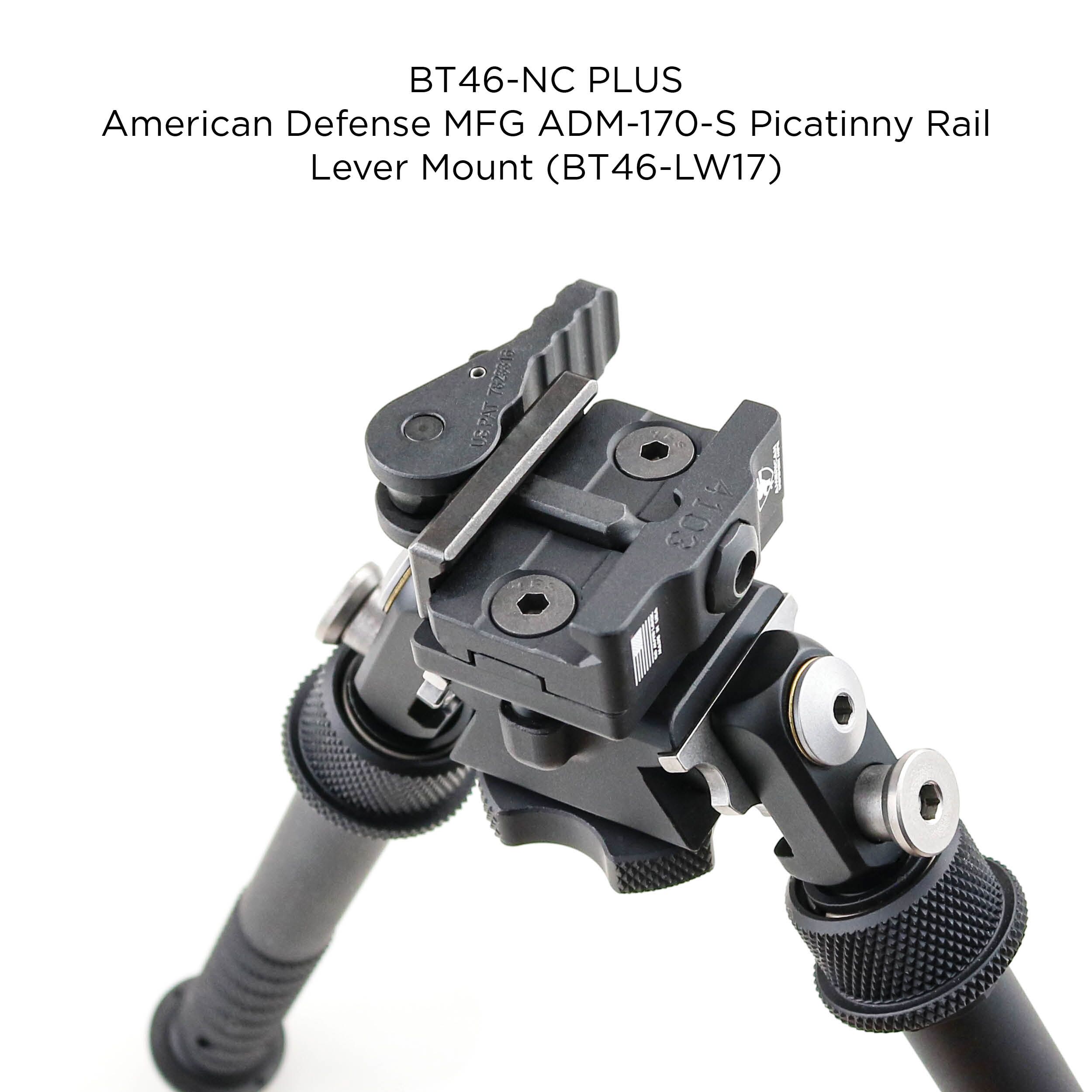 BT46-NC PSR Atlas® Bipod: Standard height No Clamp | B&T Industries