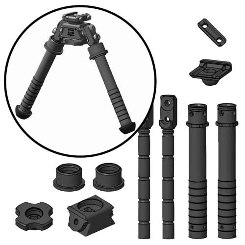 Unassembled Atlas® Bipods for Aftermarket Coating | B&T Industries