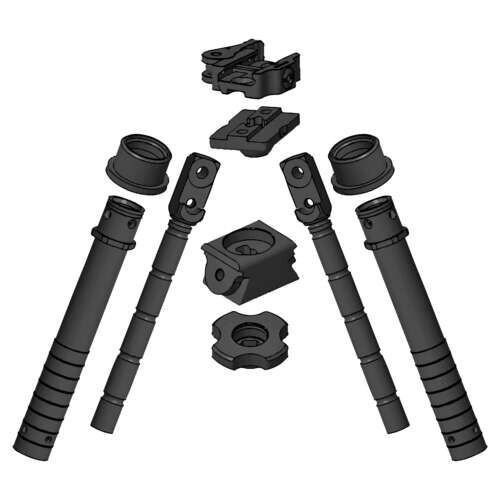 Unassembled Atlas® Bipods for Aftermarket Coating | B&T Industries